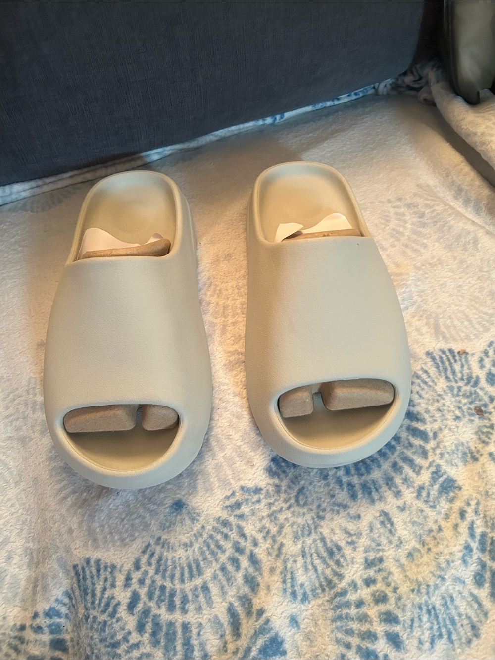 Beige Slide Sandals - Minimal Slip-On Slides
